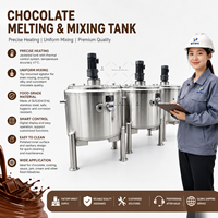 Cuve en acier inoxydable pour le chauffage, le mélange, la fonte et le stockage du chocolat