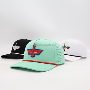 Casquettes de baseball et de golf personnalisées en polyester haute performance pour hommes avec logo en PVC/caoutchouc, vente en gros OEM - Product Image 3
