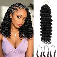 Meilleur Prix Cheveux Humains Non Traités pour Crochet : Miracle Knots, Cheveux Humains Bruts pour Crochet Effet Plume, Extensions de Cheveux Humains pour Crochet Ondulation Profonde