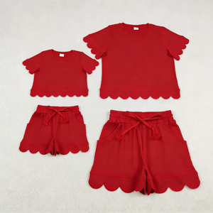 Conjuntos de Ropa de Verano para Bebés Niñas RTS, Camisas de Algodón Azul de Manga Corta, Faldas y Pantalones Cortos - Product Image 4