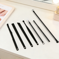 Juego de Manicura para Hombre, 18 Piezas, Acero Inoxidable Negro Mate, Kit de Cortauñas, Herramientas de Cuidado Personal, Estuche Rígido, Logotipo Personalizado
