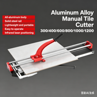 Coupe-carreaux manuel de haute qualité 1200 mm à double rail solide en alliage d'aluminium avec infrarouge pour carreaux de céramique