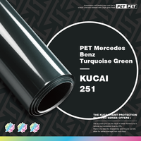 Film de protection pour voiture en PVC PET de haute qualité, couleur turquoise verte, 7,5 mil, effet changeant de couleur, très vendu