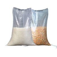 Sac d'emballage tissé en polypropylène thermoscellable durable pour farine de maïs, aliments pour animaux, engrais, usage agricole