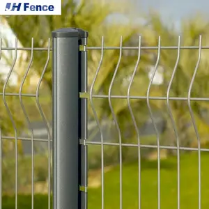 Curvato retina saldata curva recinzione di sicurezza triangolo piega recinzione 3D recinzione per giardino