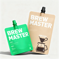 Poche à bec verseur personnalisée de 50 ml et 100 ml pour le café, le jus, les boissons, l'emballage liquide, doypack avec bec verseur