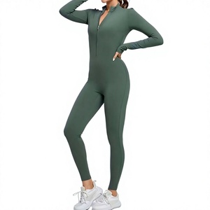 Combinaison de sport sans dos en élasthanne de haute qualité, séchage rapide, pour yoga et fitness, tricotée - Product Image 1