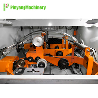 Mesin Pemilin Kawat Horizontal Pinyang Double Bobbin Back Twisting untuk Kabel Inti Terpilin Cat5/6/7/8