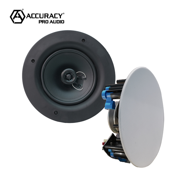 Accuracy Pro Audio RA-FCS8 Professional 30W RMS 8 Ohm 8-inch Two-way Ceiling Speaker Designed for Commercial Applications