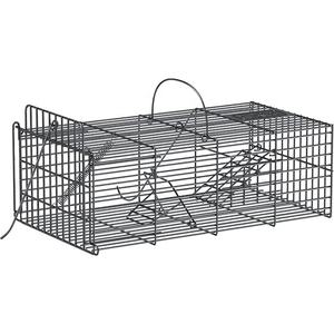 La familia <span class=keywords><strong>de</strong></span> alambre <span class=keywords><strong>de</strong></span> Metal galvanizado rata grande jaula trampa roedor bichos humano Animal Control <span class=keywords><strong>de</strong></span> plagas - Product Image 4