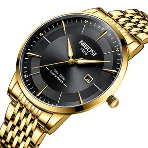 NIBOSI 2525 Orologio da Polso al Quarzo Creativo per <span class=keywords><strong>Uomo</strong></span>, Vendita Calda, Lussuoso Design con Quadrante in <span class=keywords><strong>Acciaio</strong></span> Inossidabile da 43mm, <span class=keywords><strong>Cronografo</strong></span> - Product Image 2