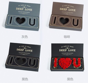 Cielo y Tierra-caja <span class=keywords><strong>de</strong></span> embalaje rectangular para flores, color negro, para regalo, Día <span class=keywords><strong>de</strong></span> San Valentín - Product Image 3