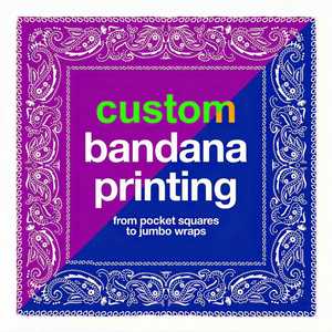 Bandana personnalisée OEM sur mesure pour événements d'entreprise, mariages et tenues de groupe avec options d'impression de logo et de nom détaillés et précis. - Product Image 5