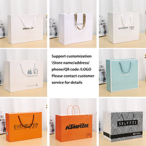 เหมาะที่สุดสำหรับถุงผ้าใส่เสื้อผ้ากระดาษสีขาวกระดาษคราฟท์สำหรับการช็อปปิ้งบรรจุภัณฑ์ถุงของขวัญขายส่งในเวียดนาม - Product Image 5