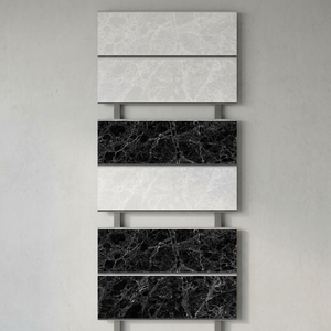 Carreaux muraux en céramique numérique de style japonais, gris clair mat rustique, anti-poussière, 300x450 mm, pour la décoration intérieure des salles de bain et des couloirs - Product Image 2