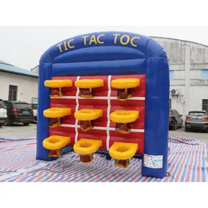 Çocuklar N yetişkinler 9 basketbol şişme TIC TAC TOE oyunu açık karnaval oyunları veya takım binalar