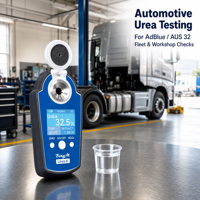 Digital DEF AdBlue Refractometer 0 to 58 Percent with ATC for BS6 Trucks Fleets Workshops and Urea Production Quality Control