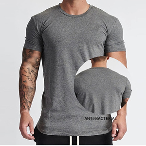 Tùy Chỉnh Thăng Hoa Phòng Tập Thể Dục Mặc Cotton Spandex Tập Thể Dục T Áo Sơ Mi Độ Ẩm Wicking Người Đàn Ông Tập Thể Dục Crew Cổ Phòng Tập Thể Dục T Áo Sơ Mi - Product Image 2