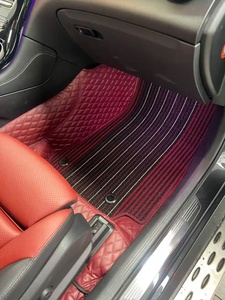 Tapis de sol de voiture personnalisé de luxe en cuir Nappa imperméable, adapté aux modèles Benz, <span class=keywords><strong>Volvo</strong></span>, Toyota, Lexus, couverture complète à 360 degré<span class=keywords><strong>s</strong></span> - Product Image 4