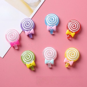Mini figurines de sucettes colorées en spirale pour micro-paysages et accessoires de jardin féerique - Product Image 2