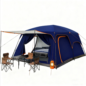 Tenda da Campeggio Personalizzata <span class=keywords><strong>per</strong></span> Esterni, Resistente al Sole e alla Pioggia, <span class=keywords><strong>Quattro</strong></span> <span class=keywords><strong>Stagioni</strong></span>, Apertura Rapida Automatica, Portatile con Due Camere e Un Soggiorno - Product Image 5