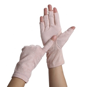 Güneş koruyucu parmaksız eldiven kaymaz UV koruma sürüş eldivenleri yaz açık eldiven kadınlar ve kızlar için - Product Image 1