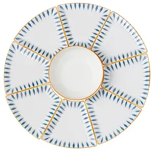 日式陶瓷餐具月子板拼盘家用聚餐餐盘摆盘餐具套装礼品