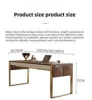 Bureau d'ordinateur haut de gamme en cuir de selle, style chinois, moderne et simple, pour la maison, le bureau ou le salon