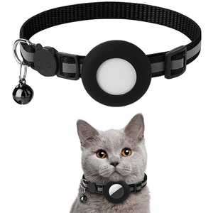 Cat Accessory Custom Reflective Pet Cat <b>Collar</b> for Protective Holder Silicone WaterProof Case <b>Collar</b> with Bell - Product Image 1