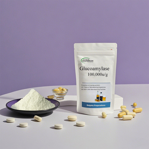 Cấp thực phẩm glucoamylase <span class=keywords><strong>Enzyme</strong></span> bột 100.000u/G CAS 9032-08-0 ISO chứng nhận quá trình lên men và sản xuất bia glucose amylase - Product Image 1