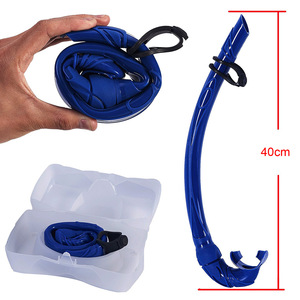 HhaoSport Snorkel 40cm Bleu Anti-buée Équipement de plongée pour adultes Natation - Product Image 1