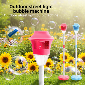 Macchina per <span class=keywords><strong>Bolle</strong></span> Elettrica a Forma di Pianta <span class=keywords><strong>in</strong></span> Vaso, Giocattolo da Esterno Automatico Luminoso <span class=keywords><strong>in</strong></span> Plastica ABS, Generatore di <span class=keywords><strong>Bolle</strong></span> Portatile per Bambini - Product Image 5