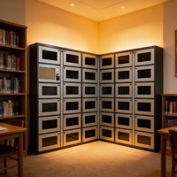 Armoire à classeurs intelligente en acier, bibliothèque, étagère, design compact et durable, idéale pour la maison, le bureau, la bibliothèque, l'atelier, la salle de sport