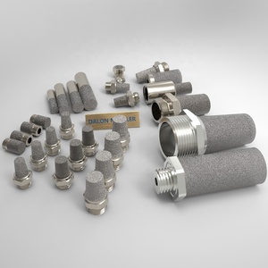 DALON Bộ Lọc Khí Nén Khí Ga SS316 Bằng Thép Không Gỉ Thiêu Kết Bộ Giảm Thanh - Product Image 3