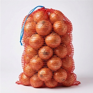 Sac en maille Raschel en PE de qualité alimentaire certifié REACH/CE/sans BPA, résistant, pour l'emballage en vrac de légumes, fruits, pommes de terre, oignons - Product Image 1