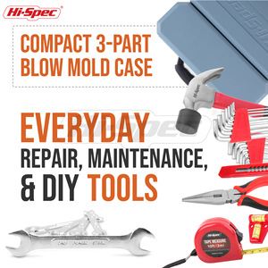 Hi-Spec 73 Pc Home Maintenance Tool <b>Set</b> With Hammer <b>Pliers</b> Wrenches Socket <b>Set</b> 1/4 In Drive Chrome Vanadium Steel Hard Case - Product Image 4