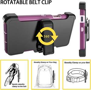 Clip de ceinture étui Defender robuste pour <span class=keywords><strong>Moto</strong></span> G stylet 5G <span class=keywords><strong>2022</strong></span> 4G Power 2023 G Play Protection robuste housse d'étui hybride - Product Image 5