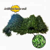 Grillage de clôture en aiguilles de pin de haute qualité pour l'extérieur, écran d'intimité, simulation / décoration de balcon, plantes artificielles, verdure