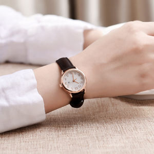 โรสโกลด์แฟชั่นหนัง<span class=keywords><strong>แท้</strong></span>วันที่หน้าต่างผู้หญิงดู<span class=keywords><strong>นาฬิกา</strong></span>อาหรับ - Product Image 5