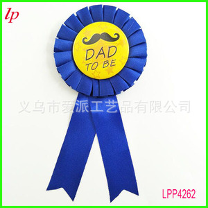 Meilleur badge ruban maman et papa, rose rouge, bleu, en métal, accessoires pour fête de la fête des mères LPP4264 - Product Image 4