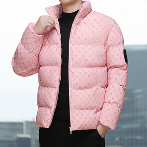 Veste matelassée en coton pour <span class=keywords><strong>homme</strong></span>, automne-<span class=keywords><strong>hiver</strong></span> 2025, nouvelle mode, design lettre B, épaisse, chaude, fermeture éclair sur le devant, veste de <span class=keywords><strong>costume</strong></span> - Product Image 4