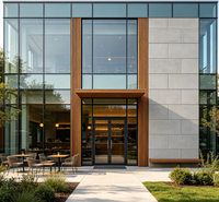 Restaurant préfabriqué haut de gamme à structure en acier, à un ou deux étages, avec intérieur personnalisé, pour la restauration en zone piétonne