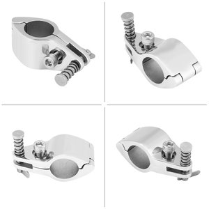 Eda 316 Stainless Steel Slip Sleeve <b>Quick</b> Pin Marine Pipe <b>Clamp</b> Yacht Bimini Rigging Hardware - Product Image 2