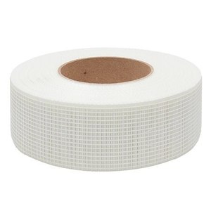 เทปตาข่ายไฟเบอร์กลาสแบบมีกาวในตัวสำหรับซ่อมแซมรอยแตกบนผนังขนาด5ซม. * 90ม. เทปข้อต่อ drywall ตาข่ายไฟเบอร์กลาสสำหรับฉาบปูนยิปซั่ม