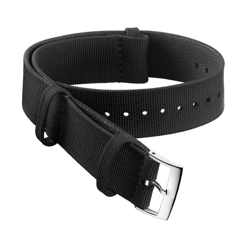 Custom One Piece Strap 18mm 20mm 22mm for Watch Easily Interchangeable Fabric and Leather Strap U1849-02