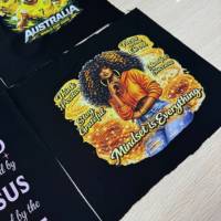 Transferts DTF sur le thème de la foi en gros, prêts à presser, autocollants personnalisés en vinyle PET lavables en vrac pour T-shirts