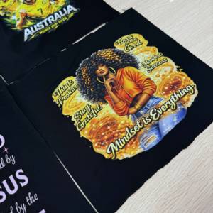 Adesivi DTF all'ingrosso a tema religioso, pronti da applicare, personalizzabili, in vinile PET lavabile, <span class=keywords><strong>per</strong></span> T-shirt - Product Image 2