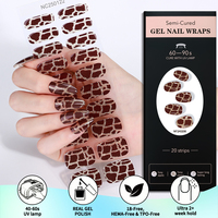 Autocollants pour ongles de qualité salon, automne-hiver, luxe, texture feuille d'érable ambrée, enveloppes pour ongles français, lampe UV, gel semi-durci, bandes pour ongles