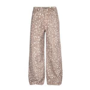 Jeans di Design alla moda da uomo con motivo a stampa intera <span class=keywords><strong>pantaloni</strong></span> larghi in Denim a pois <span class=keywords><strong>bianchi</strong></span> <span class=keywords><strong>pantaloni</strong></span> di Jeans larghi Casual a gamba dritta - Product Image 1