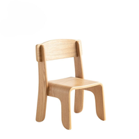 Chaise d'apprentissage moderne empilable en bois massif pour enfants, tabouret portable en bois pour la maternelle, chaise de maternelle